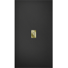 Mexen Hugo cabina de duche rectangular SMC 170 x 100 cm, negru, capac de aur - 42701017-G