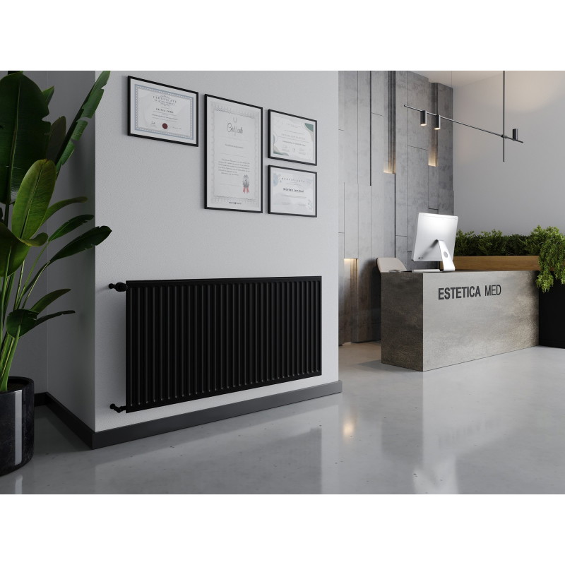 Mexen CH10 Igienă radiator placa 600 x 500 mm, racord lateral, 312 W, negru - W410H-060-050-70