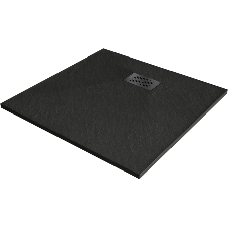 Mexen Hugo SMC négyzet alakú zuhanytálca 80 x 80 cm, fekete, fekete fedél - 42708080-B