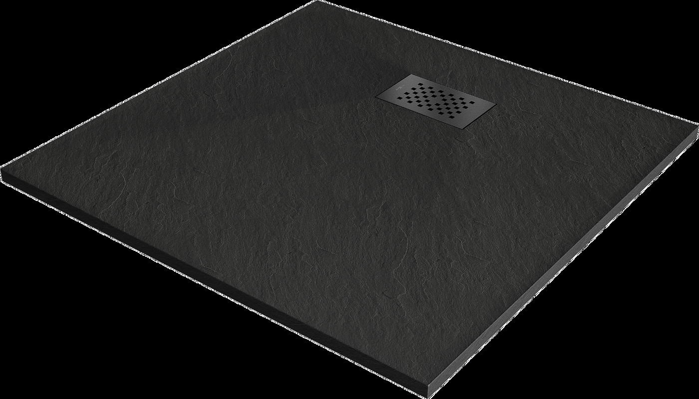 Mexen Hugo dus cubic SMC 90 x 90 cm, negru, capac negru - 42709090-B