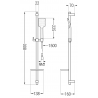 Mexen Libra DQ62 set cadă, Crom - 745103DQ62-00