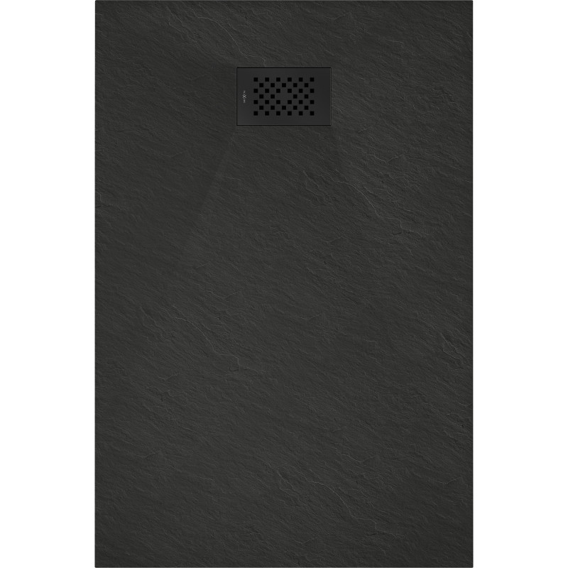 Mexen Hugo SMC téglalap alakú zuhanytálca 100 x 80 cm, fekete, fekete burkolat - 42708010-B
