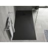 Mexen Hugo SMC téglalap alakú zuhanytálca 180 x 80 cm, fekete, fekete fedlap - 42708018-B