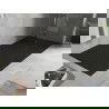Mexen Hugo téglalap alakú zuhanytálca SMC 180 x 80 cm, fekete, fekete burkolat - 42708018-B