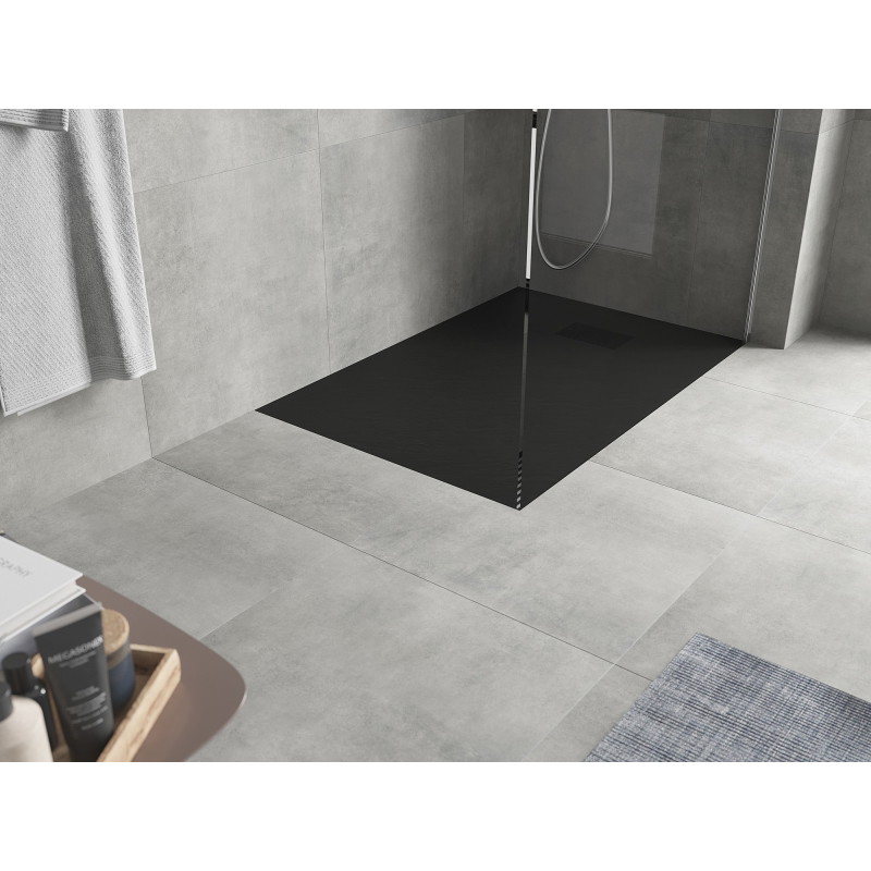 Mexen Hugo brodzik dreptunghiular SMC 110 x 90 cm, negru, mască neagră - 42709011-B