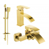 Mexen Libra DQ45 set pentru baie, auriu - 745103DQ45-50