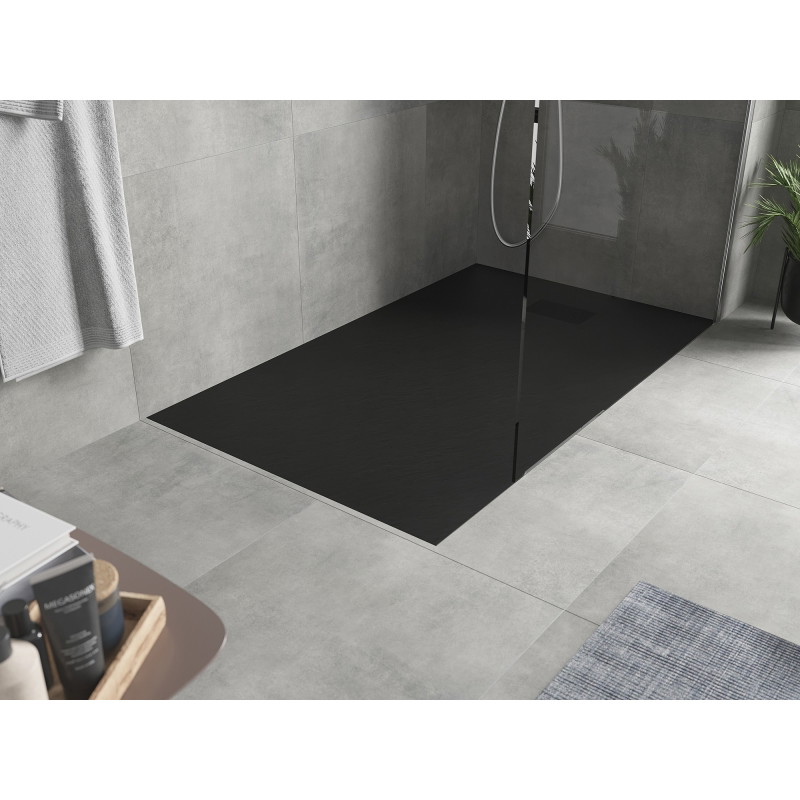 Mexen Hugo cabină de duș dreptunghiulară SMC 160 x 90 cm, negru, capac mascare negru - 42709016-B