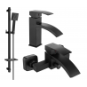 Mexen Libra Set de baie DQ45, negru - 745103DQ45-70
