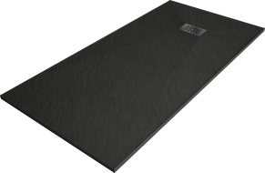 Mexen Hugo brodzik dreptunghiular SMC 180 x 90 cm, negru, mascare neagră - 42709018-B