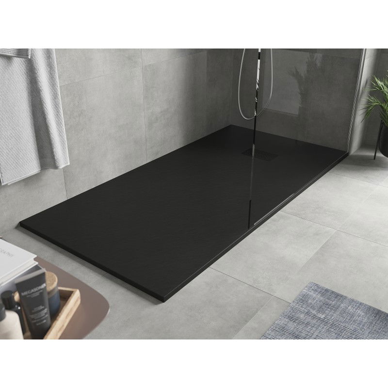 Mexen Hugo brodzik dreptunghiular SMC 170 x 90 cm, negru, acoperire neagră - 42709017-B