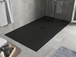 Mexen Hugo cada mic rectangular SMC 200 x 100 cm, negru, capac negru - 42701020-B
