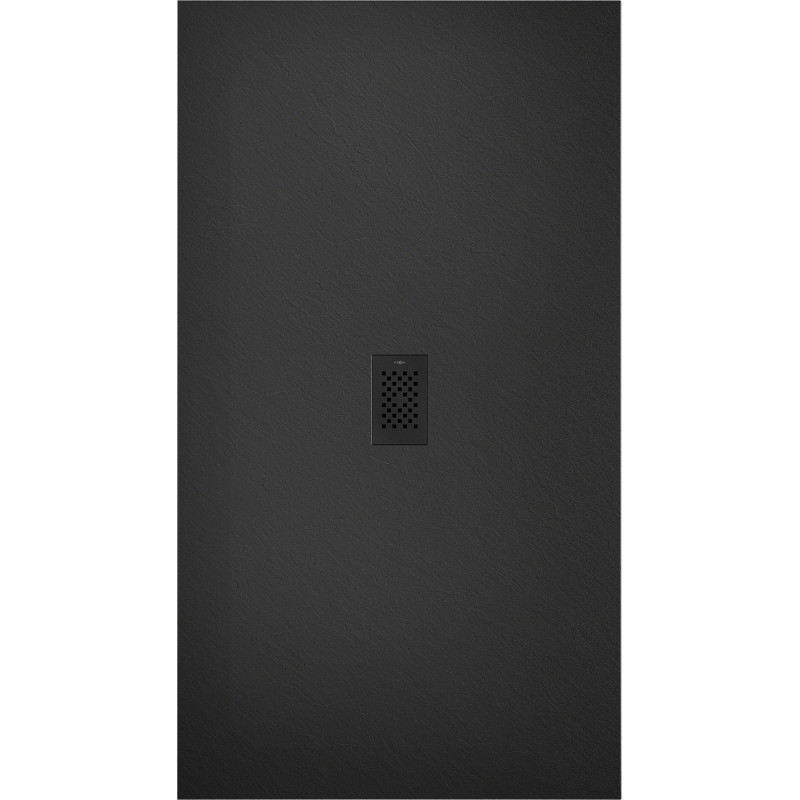 Mexen Hugo téglalap alakú SMC zuhanytálca 180 x 100 cm, fekete, fekete takaró - 42701018-B