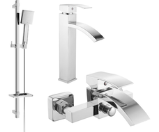 Mexen Libra DQ45 kád csaptelep készlet, króm - 745113DQ45-00