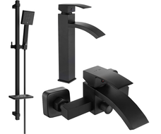 Mexen Libra DQ45 set cadă, negru - 745113DQ45-70