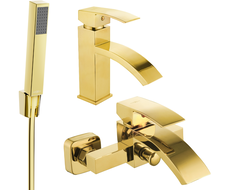 Mexen Libra R77 set pentru cadă, auriu - 745103R77-50