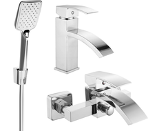 Mexen Libra R62 kád csaptelep készlet, króm - 745103R62-00