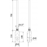 Mexen Ares elektromos radiátor 1500 x 600 mm, 900 W, fekete - W102-1500-600-2900-70