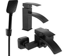 Mexen Libra R62 set de baie, negru - 745103R62-70