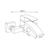 Mexen Libra Set cadă R45, crom - 745103R45-00