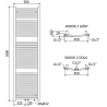 Radiator electric Mexen Ares 1800 x 500 mm, 900 W, negru - W102-1800-500-2900-70
