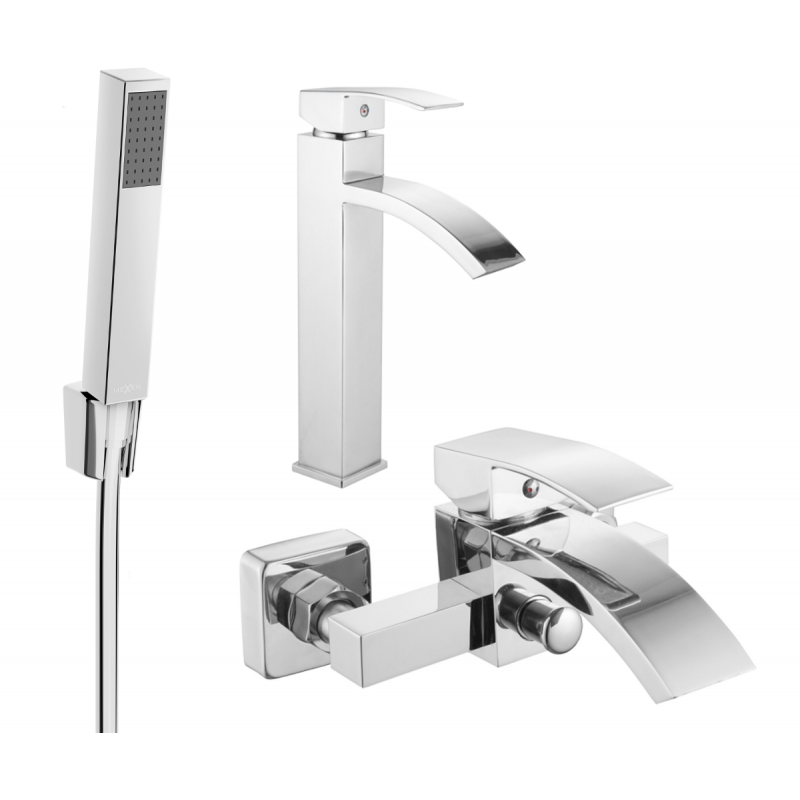 Mexen Libra R77 fürdőkád készlet, króm - 745113R77-00