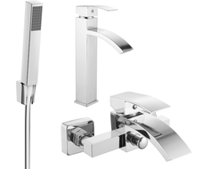 Mexen Libra R77 fürdőkád készlet, króm - 745113R77-00