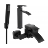 Mexen Libra R77 set cadă, negru - 745113R77-70