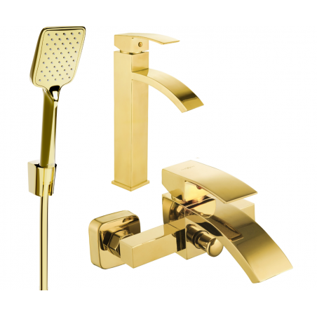 Mexen Libra R62 set de baie, auriu - 745113R62-50