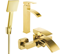 Mexen Libra R45 set de baie, auriu - 745113R45-50