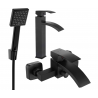Set de cadă Mexen Libra R45, negru - 745113R45-70