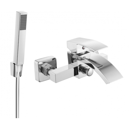Mexen Libra Baterie cadă R77 cu set de duș, crom - 74513R77-00