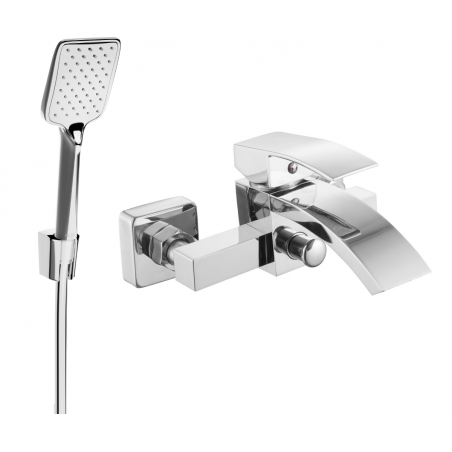 Mexen Libra R62 fürdőkád csaptelep zuhanyszettel, króm - 74513R62-00