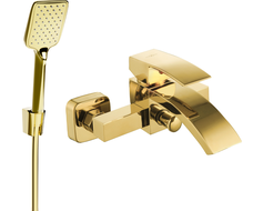 Mexen Libra Baterie cadă R62 cu set de duș, aurie - 74513R62-50