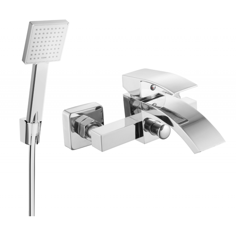 Mexen Libra R45 fürdőkád csaptelep zuhanyteleppel, Króm - 74513R45-00