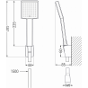 Mexen Libra R45 fürdőkád csaptelep zuhanyteleppel, Króm - 74513R45-00