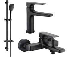 Mexen Lynx DQ62 set pentru cadă, negru - 745903DQ62-70