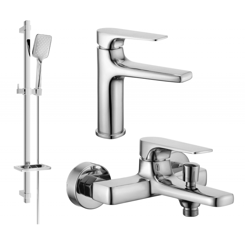 Mexen Lynx DQ40 fürdőkád készlet, króm - 745903DQ40-00