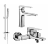 Mexen Lynx DQ72 set pentru cadă, crom - 745903DQ72-00