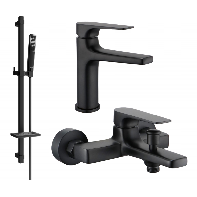 Mexen Lynx DQ72 set de cadă, negru - 745903DQ72-70