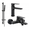 Mexen Lynx DQ72 set de baie, negru - 745903DQ72-70