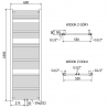 Mexen Mars radiator electric 1800 x 600 mm, 900 W, antracit - W110-1800-600-2900-66