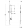Mexen Lynx DF62 set cadă, Crom - 745903DF62-00