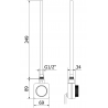 Grătar electric Mexen Mars 700 x 400 mm, 300 W, alb - W110-0700-400-6300-20