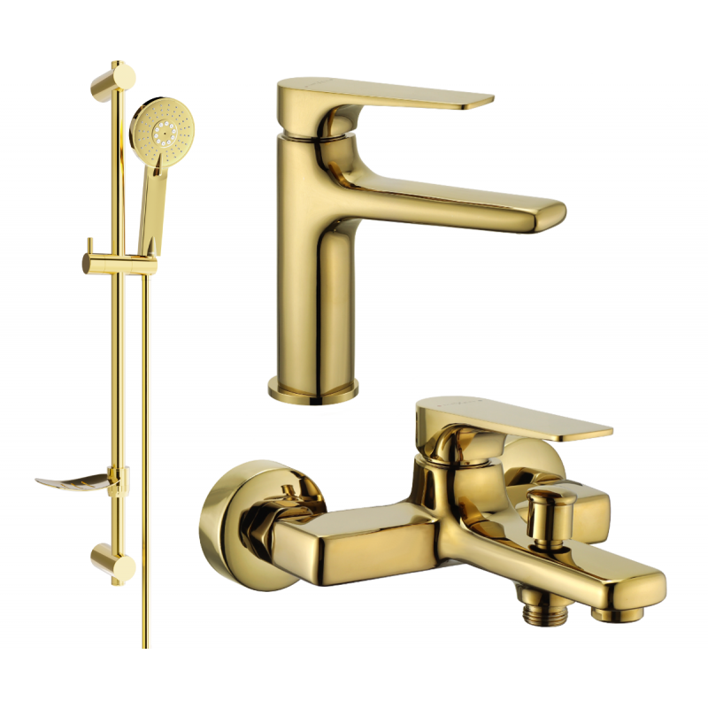 Mexen Lynx DF40 set pentru cadă, auriu - 745903DF40-50