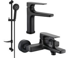 Mexen Lynx Set de baie DF40, negru - 745903DF40-70