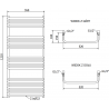 Radiator electric Mexen Apollo 1210 x 550 mm, 600 W, negru - W117-1210-550-2600-70