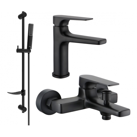 Mexen Lynx Set de baie DF72, negru - 745903DF72-70