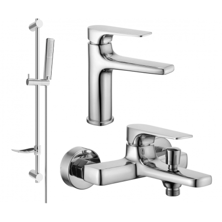 Mexen Lynx DF72 set de cadă, cromat - 745903DF72-00