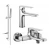 Mexen Lynx DF72 set de cadă, cromat - 745903DF72-00