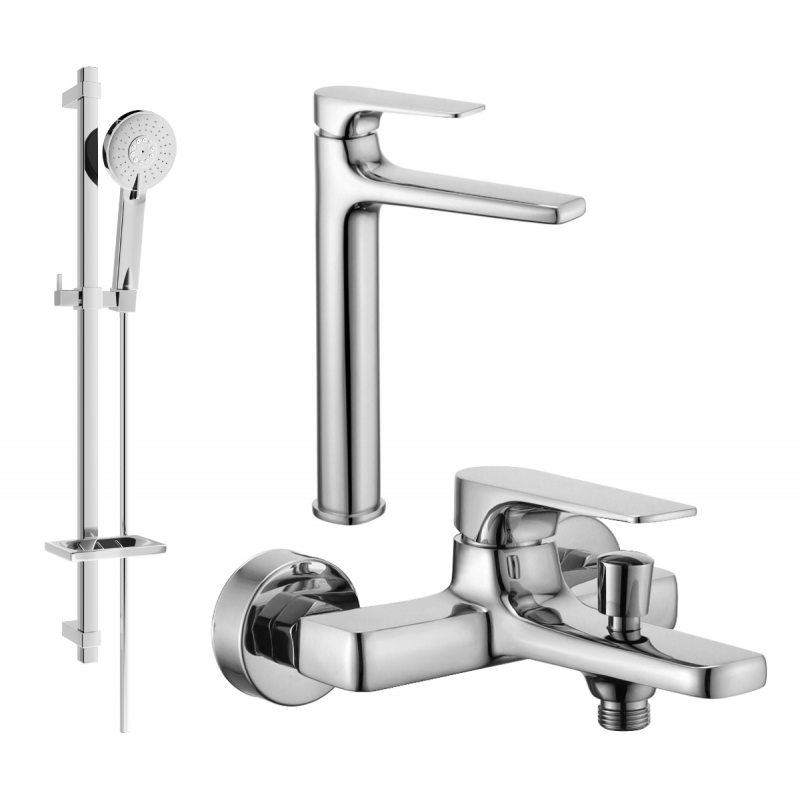 Mexen Lynx DQ40 set pentru cadă, crom - 745913DQ40-00